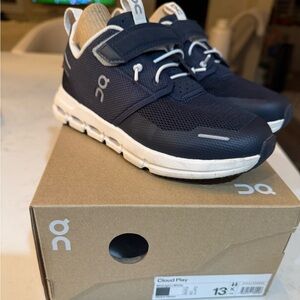 On . cloud play kids shoes.